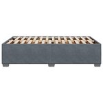 vidaXL Cadre de lit sans matelas gris foncé 120x190 cm velours