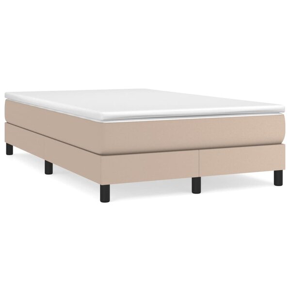 vidaXL Cadre de lit cappuccino 120x200 cm similicuir