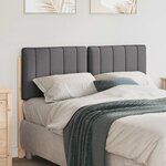 vidaXL Tête de lit capitonnée Brun et gris foncé 120 cm Pin massif