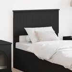 vidaXL Tête de lit avec tête de lit Chêne noir 80 cm Bois d'ingénierie