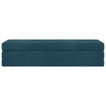 vidaXL Canapé-lit pliable 180 x 67 x 45 cm Bleu