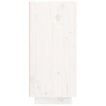 vidaXL Buffet Blanc 111x34x75 cm Bois massif de pin