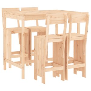vidaXL Ensemble de bar de jardin 5 Pièces bois de pin massif