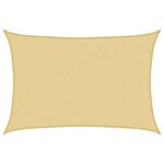 vidaXL Voile d'ombrage sable 6x4 m 100   polyester oxford