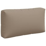 vidaXL Coussins de palette lot de 3 taupe tissu
