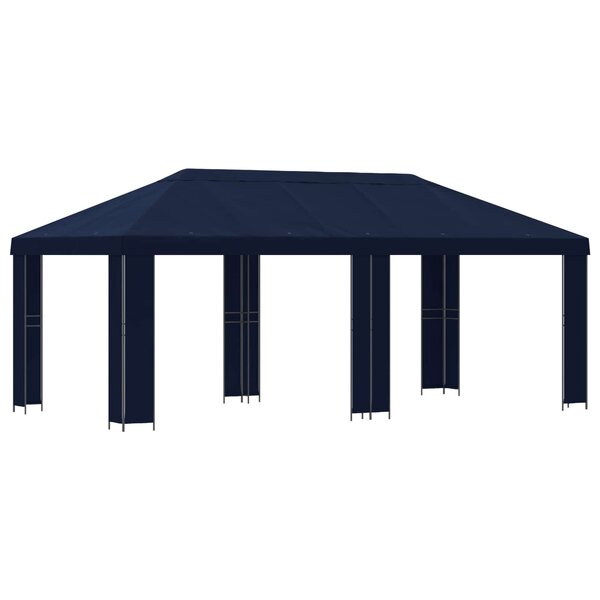 vidaXL Abri de jardin 6 x 3 m Bleu Polyester et Acier 190 gsm