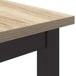 vidaXL table Chêne Sonoma 100 x 50 x 76 5 cm