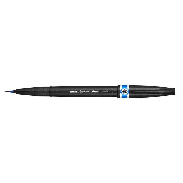 PentelArts Stylo pinceau Sign Pen Artist  bleu claire x 12 PENTEL ARTS