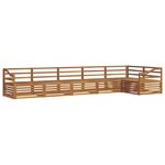 vidaXL Ensemble de canapés d'extérieur 6 Pièces Naturel