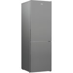 BEKO RCNA366K34SN Réfrigérateur congélateur bas - 324 L (215+109) - Froid ventilé - NeoFrost - Gris acier