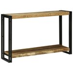 vidaXL Table console 120x33x75 cm en bois massif brut de manguier