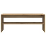 vidaXL Meuble TV chêne artisanal 100x40x40 cm bois d'ingénierie