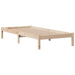 vidaXL Lit bibliothèque sans matelas 75x190 cm bois de pin massif