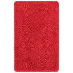 vidaXL Ensemble de tapis de bain antidérapants 3 Pièces Rouge PP
