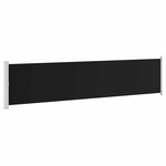 vidaXL Auvent latéral rétractable de patio 140x600 cm Noir