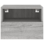 vidaXL Meubles TV muraux 2Pièces sonoma gris 40x30x30cm bois d'ingénierie
