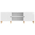 vidaXL Meuble TV 150 x 31 x 50 cm Blanc brillant Bois d'ingénierie