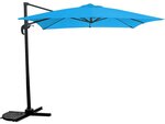 Parasol jardin déporté "Soleil" - 2.5 x 2.5 m - Bleu