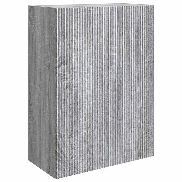 vidaXL Armoire Murale 66 x 34 5 x 90 cm Bois d'ingénierie Sonoma gris
