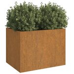 vidaXL Jardinière 62x47x46 cm acier corten