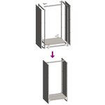 vidaXL Portant de bois de chauffage 40x30x80 cm acier inoxydable