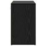 vidaXL Cabinet à chaussures Chêne noir 103x30x51 cm Bois d'ingénierie