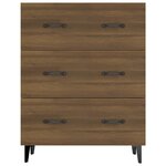 vidaXL Buffet chêne marron 69 5x34x90 cm bois d'ingénierie