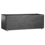 vidaXL Housses salon de jardin 2Pièces 8œillets 192x82x65cm rectangulaire