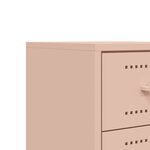 vidaXL Table de chevet rose 36x39x60 5 cm acier