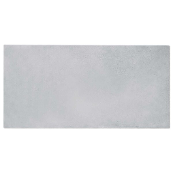 vidaXL Tapis en Fourrure Synthétique de Lapin Olite Gris 100 x 200 cm