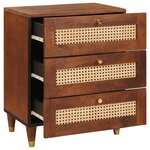 vidaXL Tables de chevet Marron 50 x 33 x 60 cm