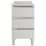 vidaXL Armoires de cuisine commerciale avec 3 tiroirs 2 Pièces Inox