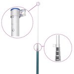 vidaXL Drapeau de la Suède et mât 5 5 m Aluminium