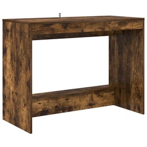 vidaXL Bureau de lit Chêne fumé Bois d'ingénierie 100 x 45 x 75 cm