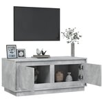 vidaXL Table basse gris béton 102x50x44 cm bois d'ingénierie