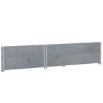 vidaXL Jardinière gris 120x80 cm bois massif de pin