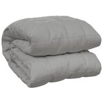 vidaXL Couverture lestée Gris 152x203 cm 11 kg Tissu