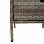 vidaXL Armoire de rangement de jardin gris 55x59x80 cm résine tressée