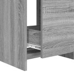 vidaXL Meuble de salle de bain avec évier Sonoma gris