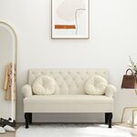 vidaXL Banc avec dossier 120x62x75 5 cm lin