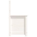 vidaXL Banc Blanc 80x41x77 cm Bois de pin massif