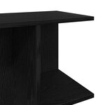 vidaXL Table de chevet chêne noir 46 5x29x61 cm bois d’ingénierie