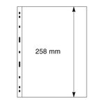 Feuilles Uniplate Lindner noires à 1 bande pour mini-feuilles de timbres.