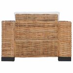 vidaXL Fauteuil avec coussins Rotin naturel