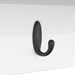 vidaXL Porte-manteau mural Blanc 75 x 16 x 26 cm Bois d'ingénierie