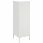 vidaXL Buffet haut blanc 36x39x113 cm acier