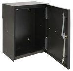 Boîte à colis en acier  Bigpack EP2004 pour colis  42 x 30 x 19 cm  Noir