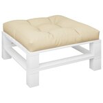 vidaXL Coussin de canapé palette beige 70x70x12 cm