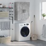 vidaXL Armoire murale gris béton 69 5x34x90 cm bois d'ingénierie