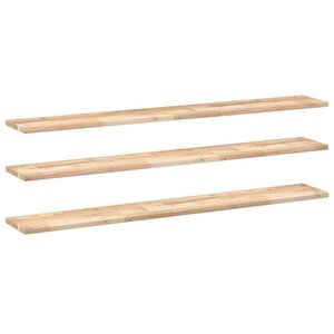 vidaXL Étagères flottantes 3 Pièces 160x20x2 cm acacia massif non traité